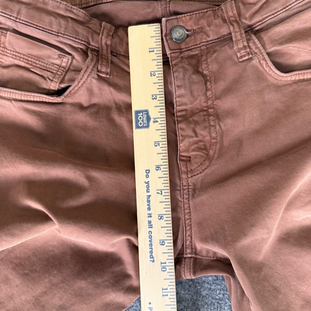 Mavi Zach Straight Leg Pants Mens 32x32 Rust Cotton Stretch Casual Chino Denim - Picture 7 of 9